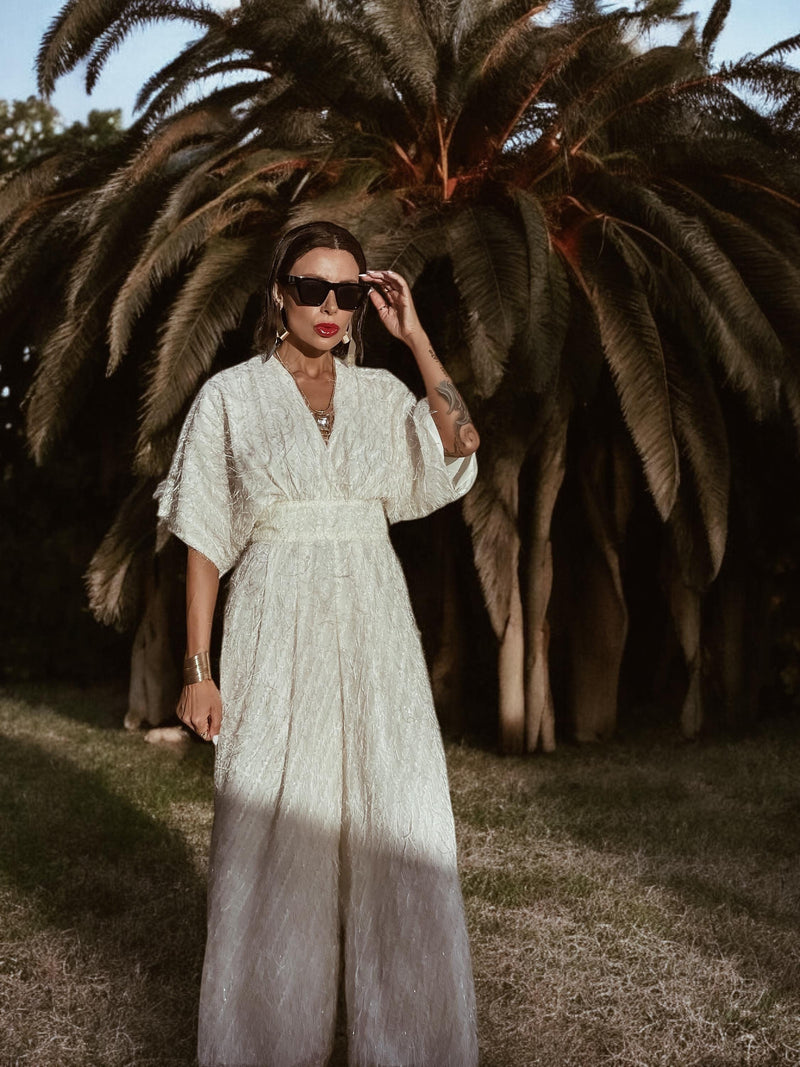 Boho Bridal Kimono Sleeve Fringe Jumpsuit Bachelorette Party Outfit We Gypsy Tale Boho Bridal Kimono Sleeve Fringe Jumpsuit Bachelorette Party Outfit We Gypsy Tale