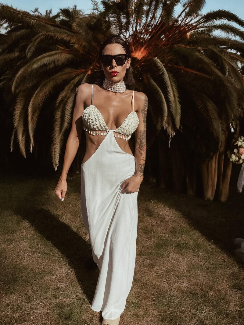 Boho Beach Fringe Wedding Gown Bachelorette Party Dress Honeymoon Dres Gypsy Tale Boho Beach Fringe Wedding Gown Bachelorette Party Dress Honeymoon Dres Gypsy Tale