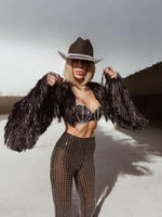 Eras Fringe Jacket, Tinsel Festival Jacket, Cowgirl Outfit, Disco Tassel Jacket, Fringe Country Top, Era Inspired Jacket, Western Fringe Top