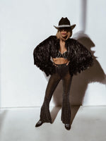 Eras Fringe Jacket, Tinsel Festival Jacket, Cowgirl Outfit, Disco Tassel Jacket, Fringe Country Top, Era Inspired Jacket, Western Fringe Top