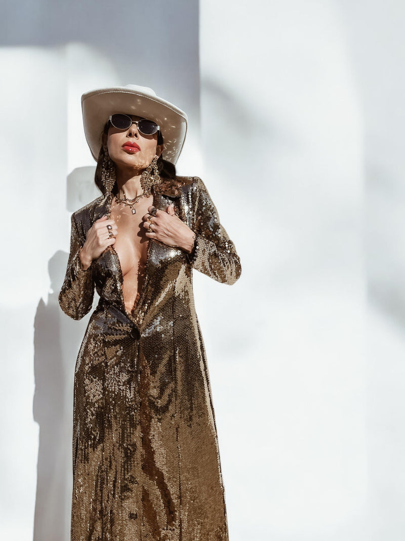 Gold Sequin Maxi Coat, Sequin Festival Jacket, Gold Maxi Kimono, Disco Gypsy Tale Gold Sequin Maxi Coat, Sequin Festival Jacket, Gold Maxi Kimono, Disco Gypsy Tale