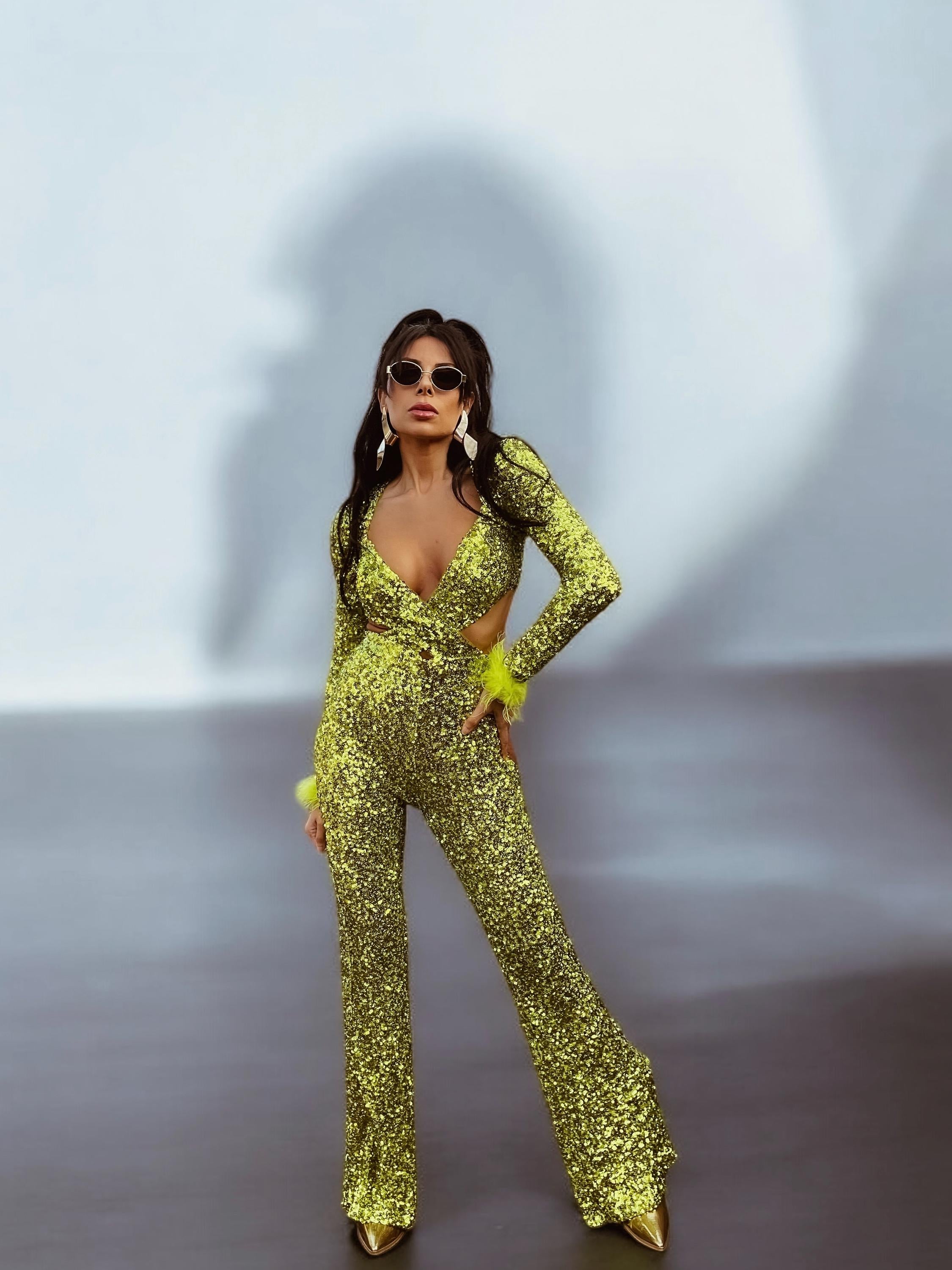 Abba Dress Up Ideas Green Disco Sequin Jumpsuit Festival Cut Out Jumpsuit Disco 70s Inspir Gypsy Abba Dress Up Ideas Green Disco Sequin Jumpsuit Festival Cut Out Jumpsuit Disco 70s Inspir Gypsy