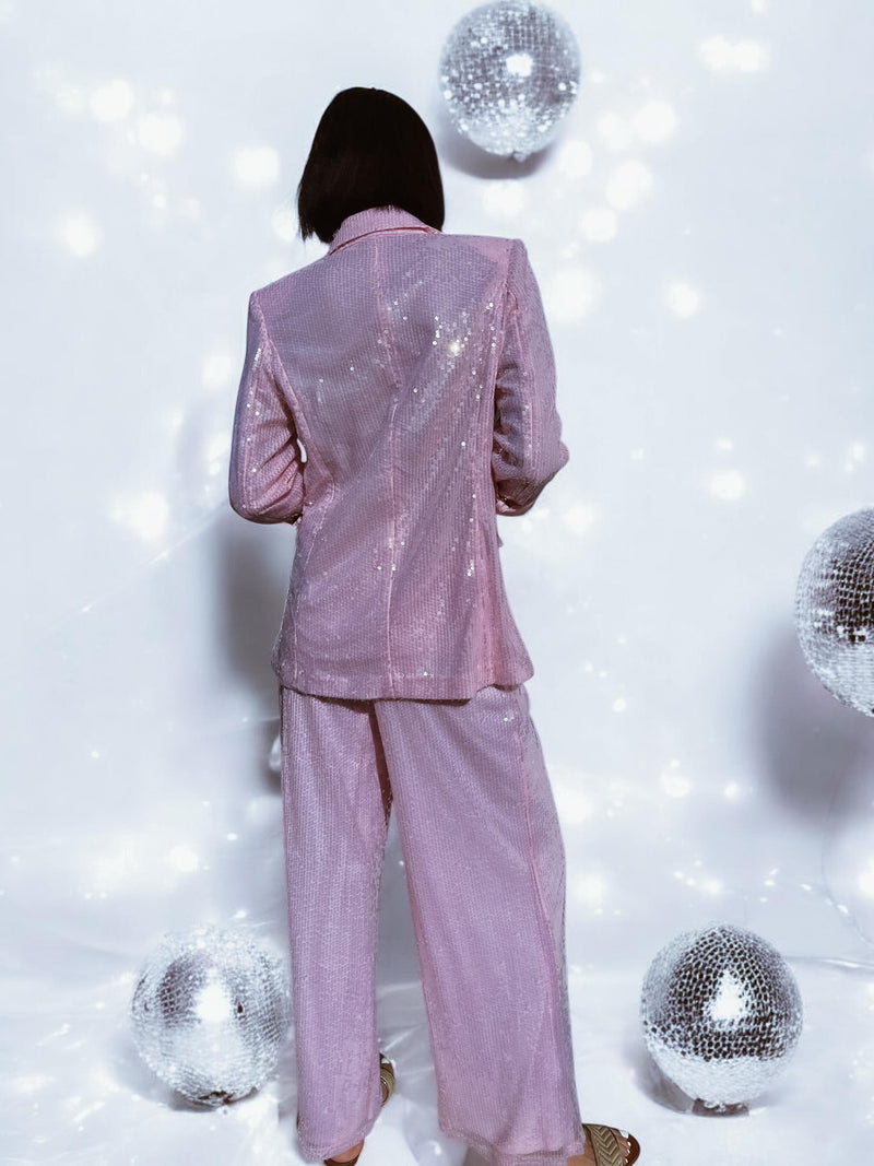 Pink Sequin Diamond Disco Jacket, Babydoll Sequin Blazer, Disco Queen Gypsy Tale Pink Sequin Diamond Disco Jacket, Babydoll Sequin Blazer, Disco Queen Gypsy Tale