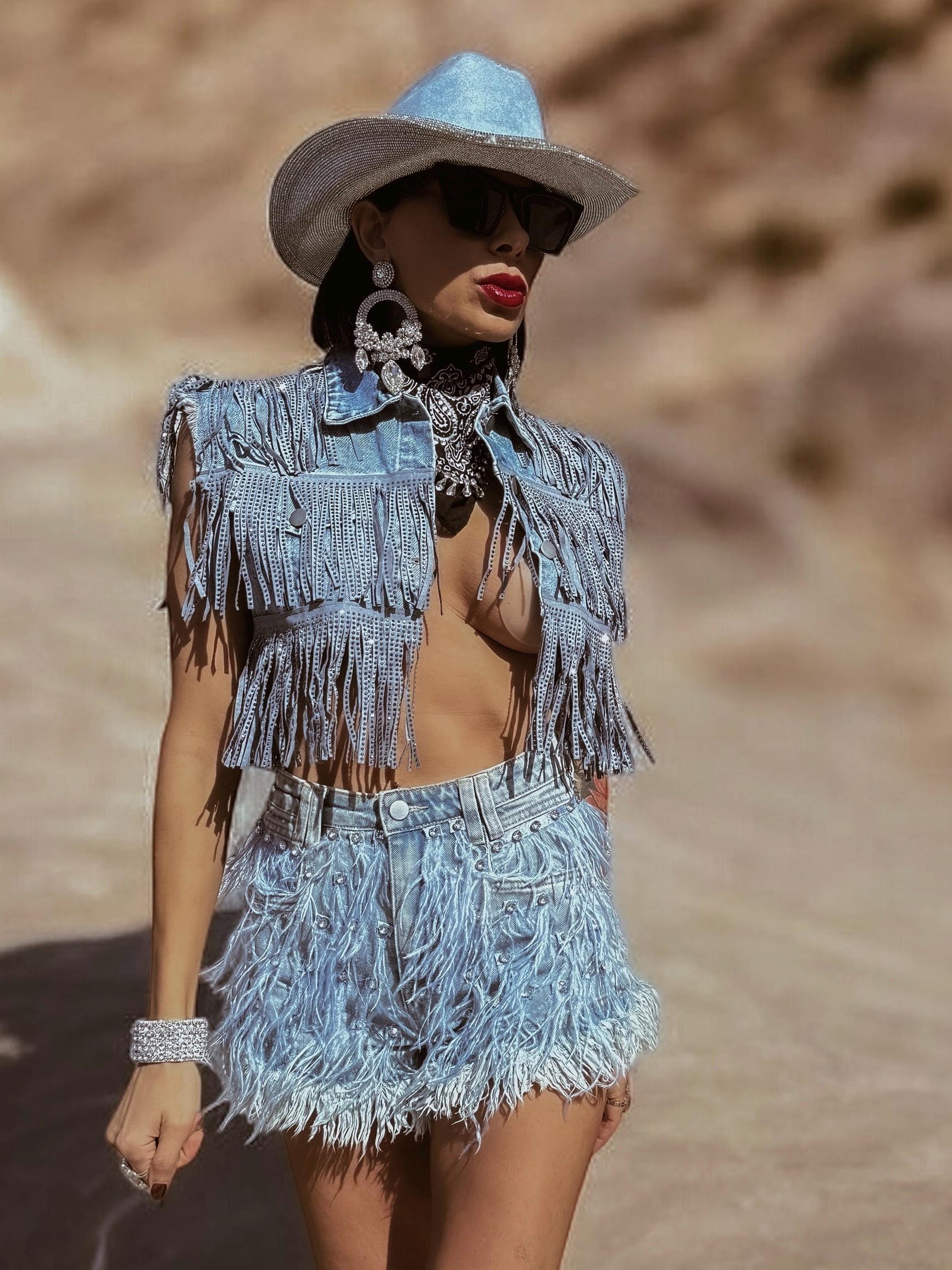 【COLOR iN ID】western tassle denim il_fullxfull.6698435957_llib.