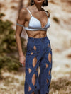 Cut Out Chaps FWestern Flare Jeans, Pu Festival Chaps Style Denim Pants, Festival Chaps, Country Western Cowgirl Denim, Chaps Bellbottoms