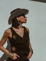 Leopard Rhinestone Diamond Cowboy Hat, Western Glam Cowboy Hat, Diamond Embellished Festival Hat,Shiny Cowgirl Hat, Diamond Bachelorette Hat
