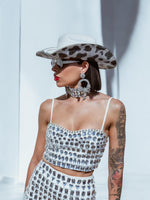 Rhinestone Cow Diamond Cowboy Hat, Western Glam Cowboy Hat, Diamond Embellished Festival Hat,Shiny Cowgirl Hat, Diamond Bachelorette Hat