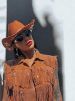 Brown Silver Star Studded Cowboy Hat, Western Glam Cowboy Hat, Silver Embellished Festival Hat, Bling Shiny Cowgirl Hat, Bachelorette Hat