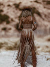 Brown Fringe Goddess Festival Bodysuit, Fringe Cowgirl Outfit, Festival Country Girl Outfit, Bachelorette Party Outfit, Cowboy Tour Outfit