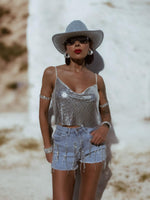 Rhinestone Fringe Western Festival Shorts, Fringe Cowgirl Denim Shorts, Diamond Tassel Shorts, Denim Cowboy Costume