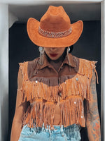 Brown Silver Star Studded Cowboy Hat, Western Glam Cowboy Hat, Silver Embellished Festival Hat, Bling Shiny Cowgirl Hat, Bachelorette Hat