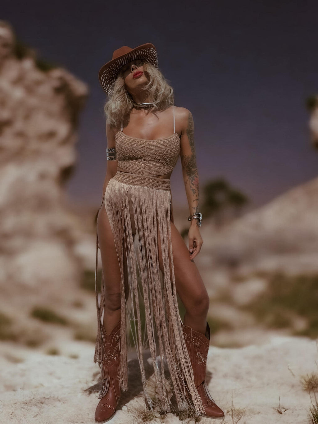 Brown Fringe Goddess Festival Bodysuit, Fringe Cowgirl Outfit, Festival Country Girl Outfit, Bachelorette Party Outfit, Cowboy Tour Outfit