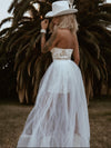 Boho Bridal Romper, Wedding Party Western Gown, Bohemian Wedding Reception Jumpsuit, Bachelorette Party Outfit Elopement Dress Romper