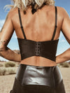 Studded Corset Top, Western Festival Bustier Top, Embellished Cowgirl Silver Top