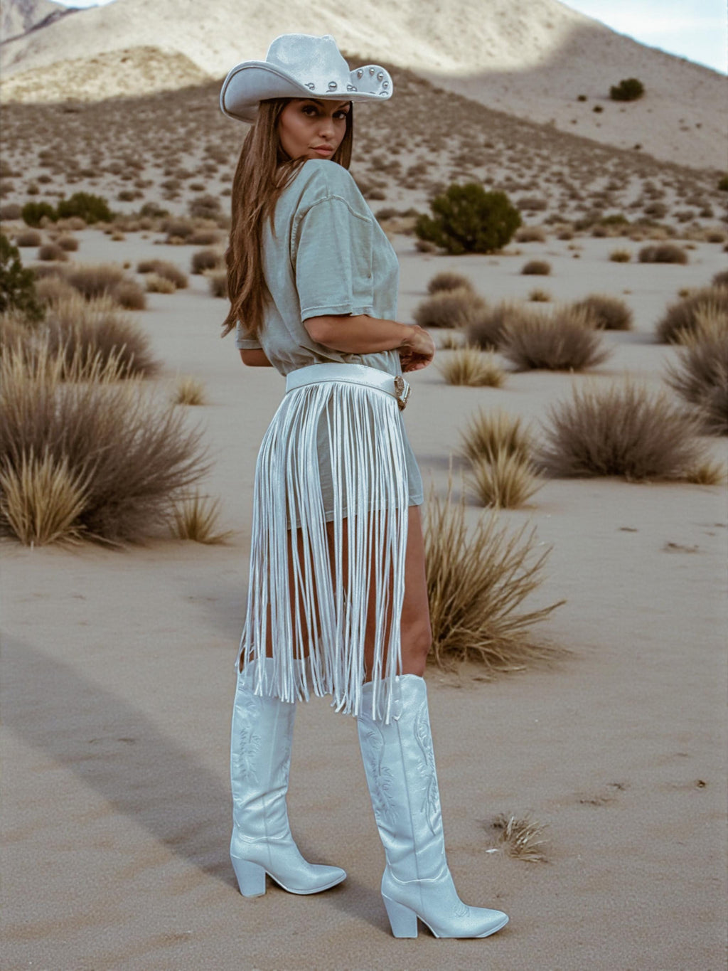 Fringe Cowgirl Belt, Western Long Fringe Belt, Cowgirl  display picture 1