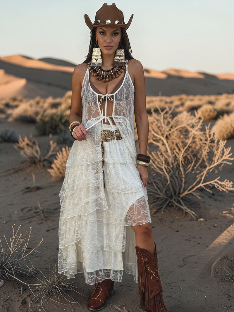 Boho Lace Maxi Skirt, Romantic Cowgirl Skirt, Western Lace Skirt, Bohe Gypsy Tale Boho Lace Maxi Skirt, Romantic Cowgirl Skirt, Western Lace Skirt, Bohe Gypsy Tale
