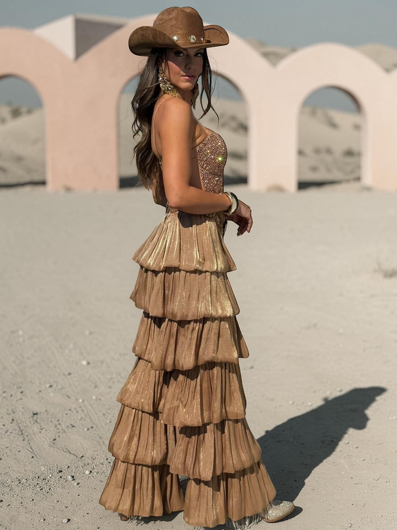 Tiered Ruffle Festival Pants, Western Cowgirl Pants, Boho Festival Pan ...
