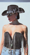 Black Rhinestone Cow Diamond Cowboy Hat, Western Glam Cowboy Hat,Diamond Embellished Festival Hat,Shiny Cowgirl Hat,Diamond Bachelorette Hat
