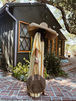Handmade Tassel Embroidery Boho Bohemian Maxi Gold Kimono