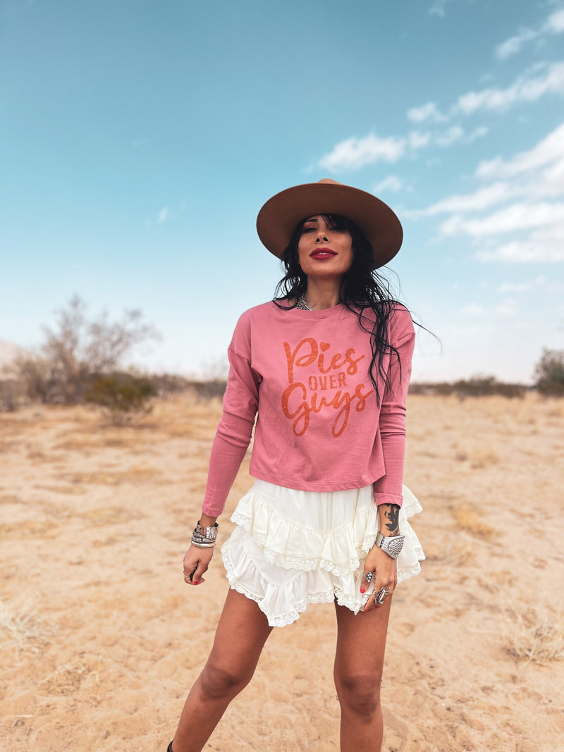 Pink Long Sleeve Funny Thanksgiving T-Shirt