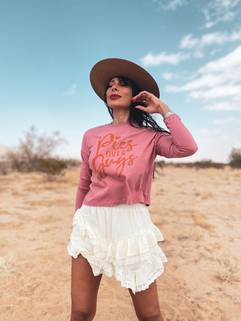 Pink Long Sleeve Funny Thanksgiving T-Shirt