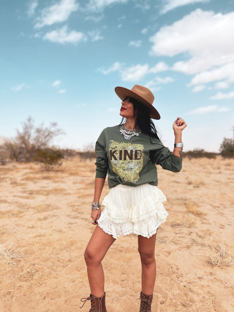 Hippie Retro Kind Good Vibe Sweatshirt