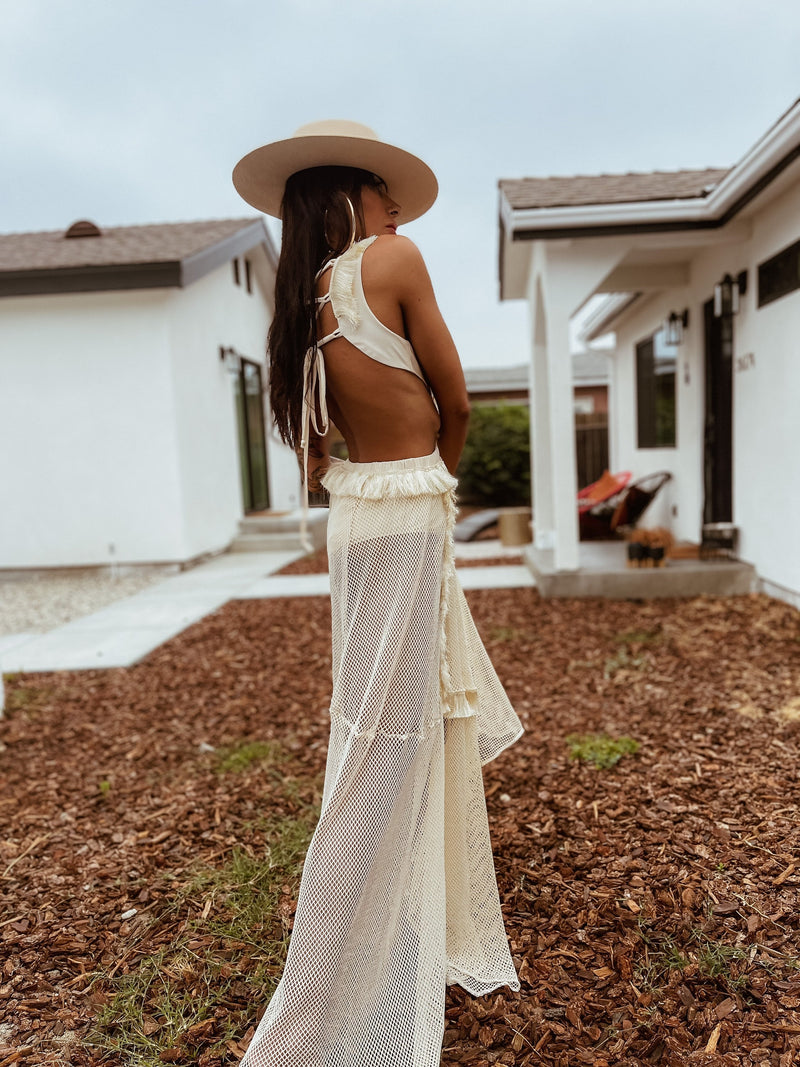 Boho Bridal Cutout Bohemian Wedding Dress