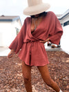 100% Cotton Gauze Kimono Romper
