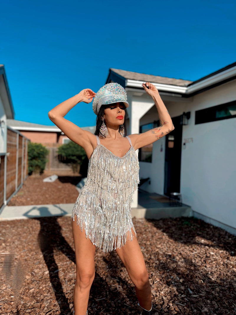 Sequin Fringe Silver Mini Dress – Gypsy Tale Sequin Fringe Silver Mini Dress – Gypsy Tale