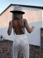 Renaissance Silver Fringe Festival Pants